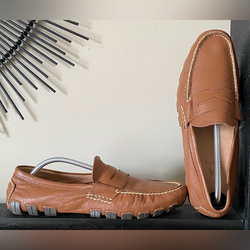 Polo by Ralph Lauren Tan Leather Loafers